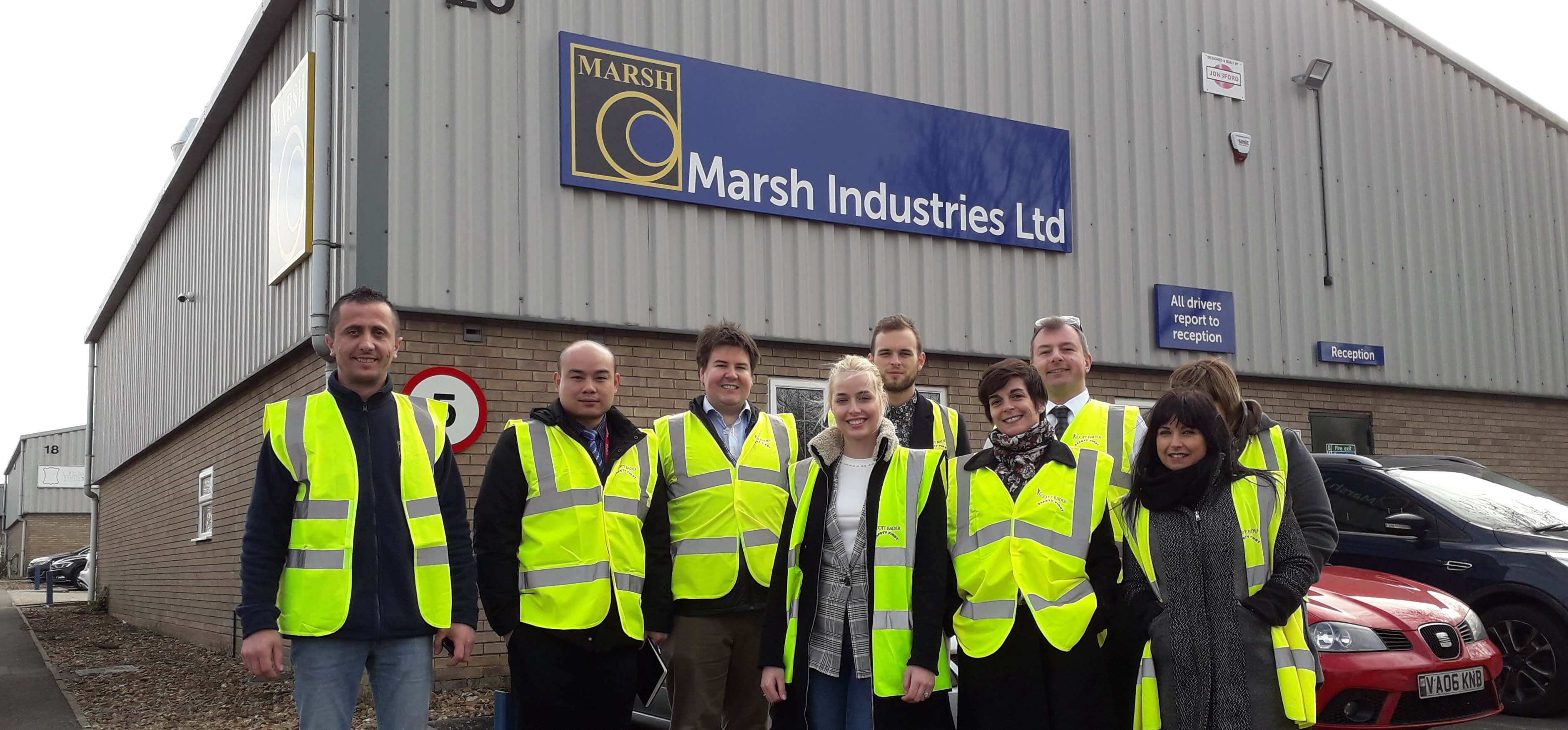 European colleagues from Scott Bader attend training day at Marsh Industries