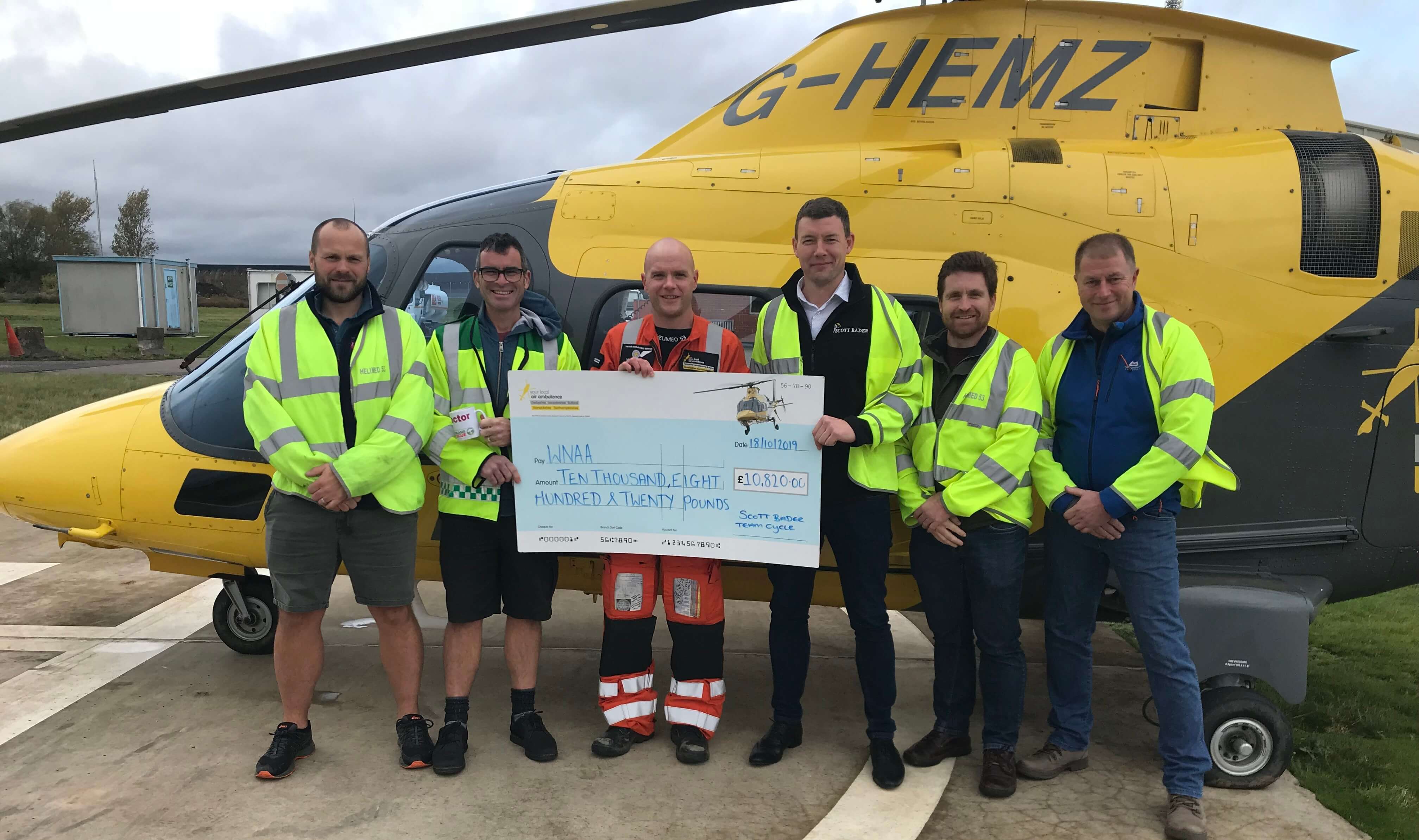 Scott Bader’s Lands’ End to John O’Groats cycle team raises over £20,000 for KGH and The Warwickshire & Northamptonshire Air Ambulance!