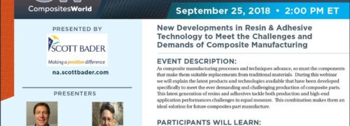 Scott Bader’s Adhesive and Composite’s Webinar – Recording Available