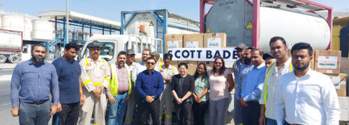 Scott Bader Middle East colleagues rally to provide Pakistan with relief support