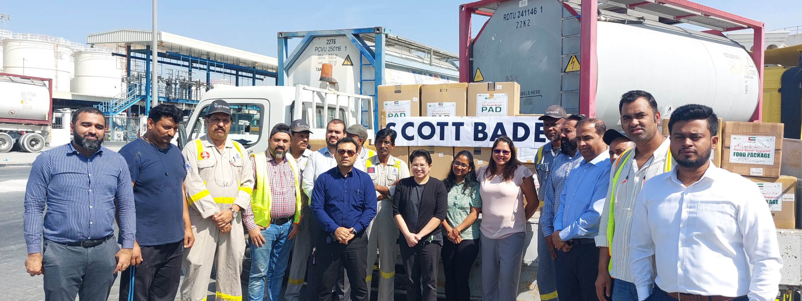 Scott Bader Middle East colleagues rally to provide Pakistan with relief support