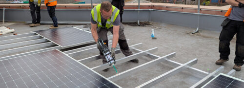 Large supermarket chain install flexible solar PV with Crestabond structural adhesives
